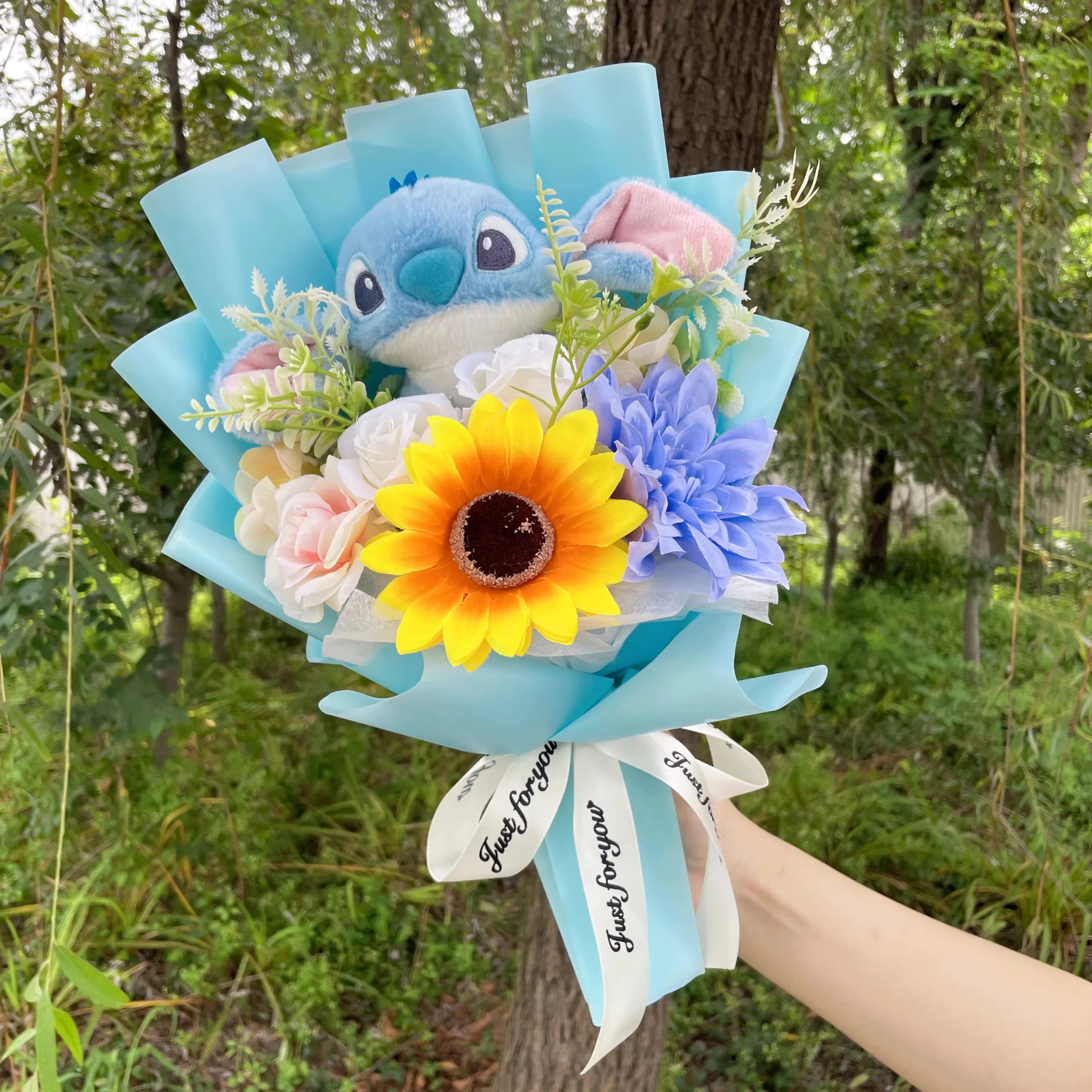 Anime Stitch Plush Bouquet Stuffed Super Soft Kids Doll Christmas Birthday Valentine Graduation Gifts - MisioBukiety.pl