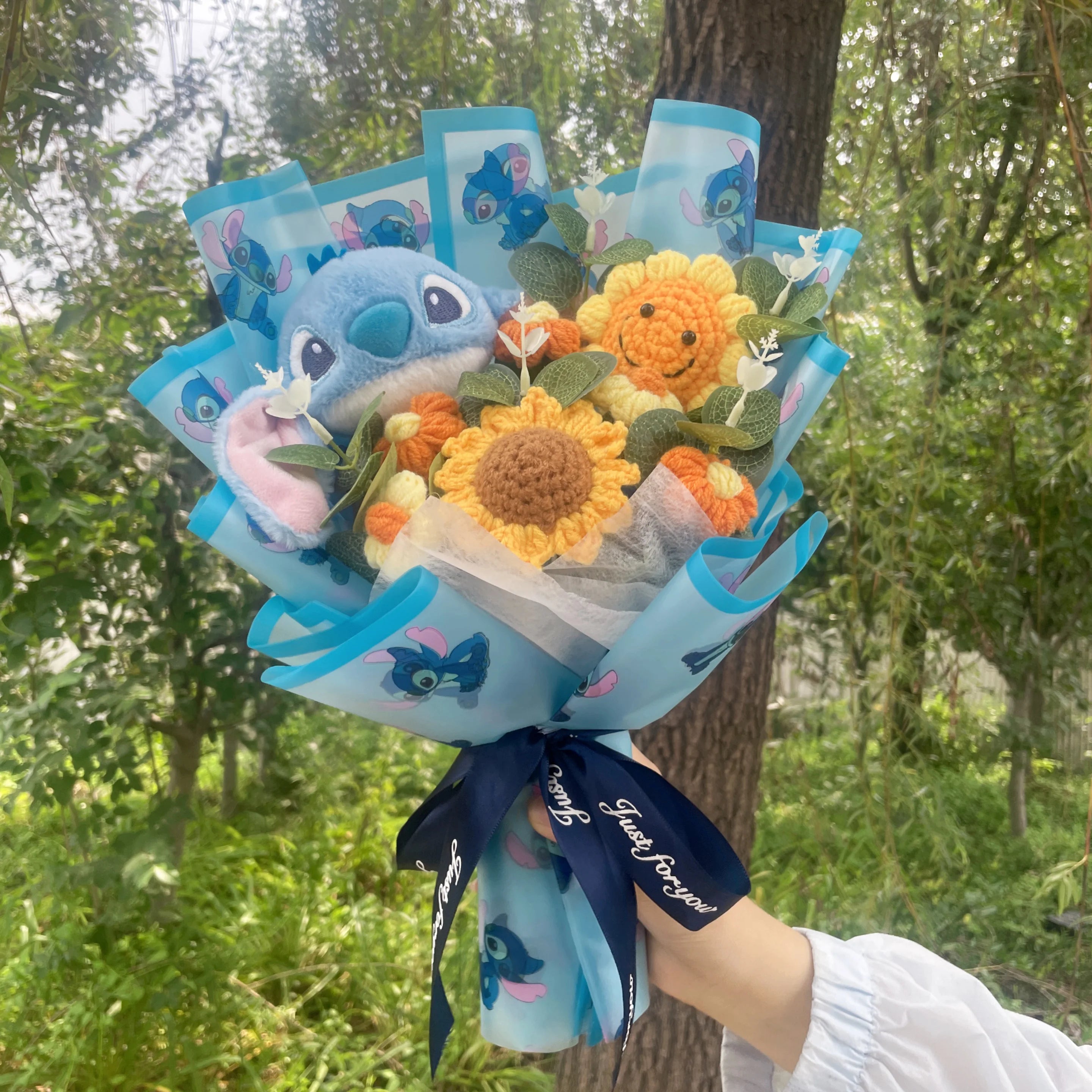 Anime Stitch Plush Bouquet Stuffed Super Soft Kids Doll Christmas Birthday Valentine Graduation Gifts - MisioBukiety.pl